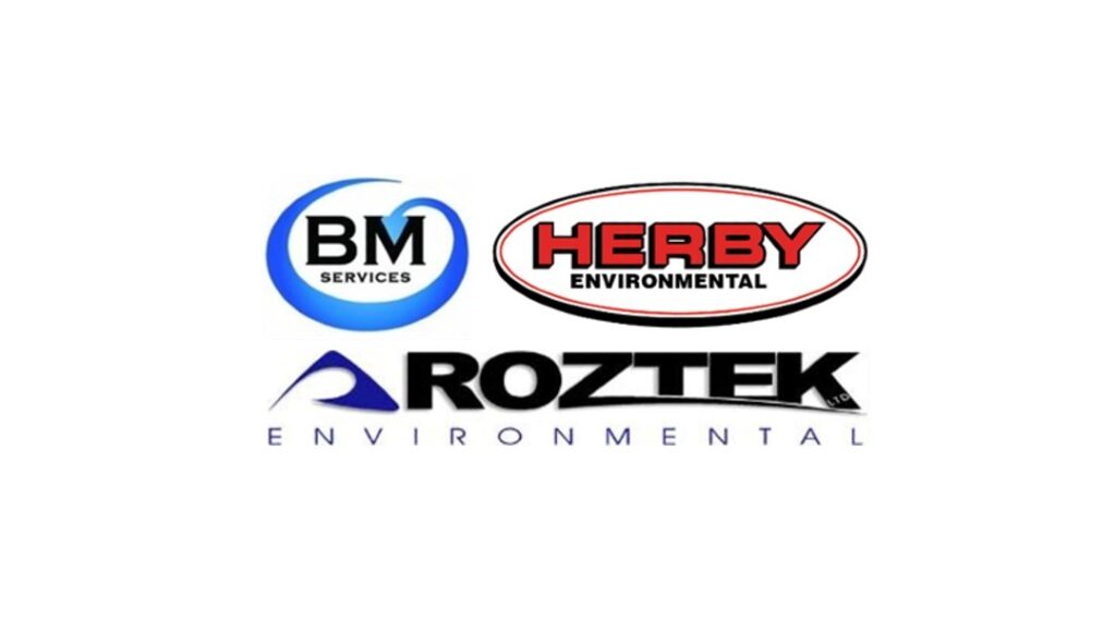 BM Services, Herby Environmental, Roztek Environmental Logos