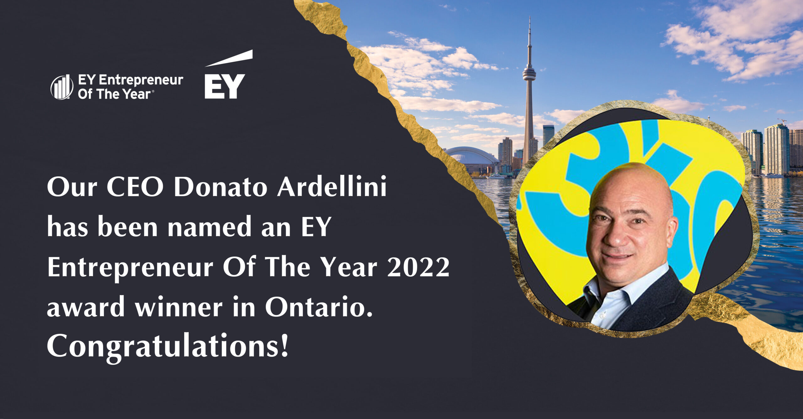 Donato Ardellini winner of EY Entrepreneur 2022